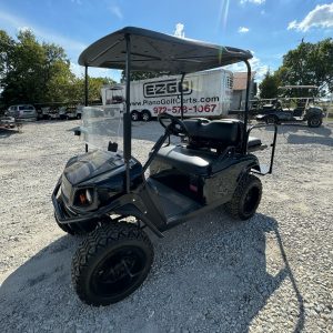 ALL BLACK CART W/BLACK OSTRICH CUSTOM SEATS 80-90% DONE ON 7/11/26 2021 E-Z-GO TXT® S4 BODY SHOW ROOM CART LOADED OUT ELECTRIC NEW TROJAN 8V BATTERIES, KICKER SPEAKERS, MARINE HIGH POWER STEREO & CUSTOM SEATS W/ COOLER SHOWROOM CART