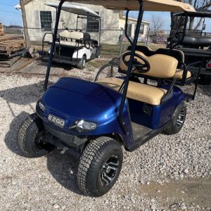 INSTOCK 2/17/26 2021 ELEC. BLUE VERY GOOD CONDITION E-Z-GO TXT W/ NEW US BATTERIES & PWR CONTROLLER 4 PASS W/ WARRANTY