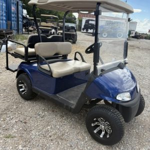 INSTOCK 8/11/26 EZGO ELECTRIC BLUE MADE IN USA RXV ELITE FACTORY LITHIUM BATTERY w/ NEW WHEELS & TIRES LED LIGHTS PLUS BATTERY warranty till 2031 $6500