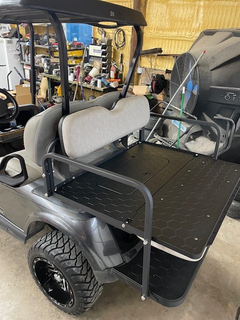 INSTOCK 4/18/2026 2020 E-Z-GO GRAY LIFTED RXV ELITE FACTORY LITHIUM CART LIFTED 4 PASS W/ BATTERY WARRANTY TILL SUMMER 2028 - Image 3