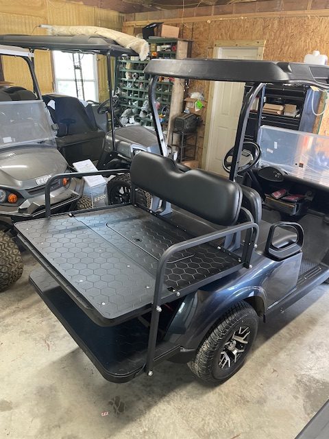 INSTOCK 5/4/2026 2020 E-Z-GO STEEL BLUE RXV ELITE 4 PASS. FACTORY LITHIUM BATTERY WARRANTY TILL MID 2028 ALL NEW BODY,SEATS, LIGHTS ECT. - Image 2