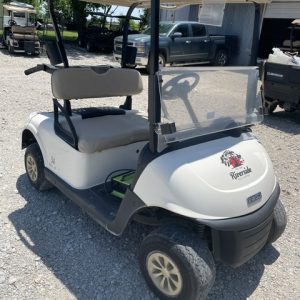 INSTOCK 6/1/26 2023 WHITE EZGO RXV ELITE CARGO CART W/ ORIGINAL SAMSUNG LITHIUM BATTERY WARRANTY TILL SUMMER 2031