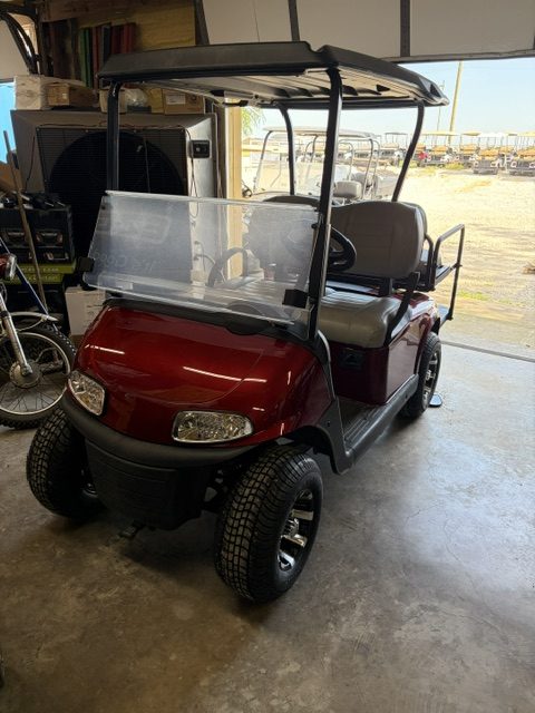 2023 LITHIUM BATTERY EZGO INFERNO RED 4 SEATER RXV ELITE GOLF CART NEW BODY, LED LIGHTS, REAR FLIPSEAT ,TIRES & WHEELS W/ BATTERY WARRANTY FROM EZGO TILL SUMMER 2031 5 YEARS - Image 2