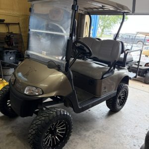 2021 instock 7/15/2026 EZGO ALMOND COLORED RXV ELITE LITHIUM LIFTED 4 PASS. CART W/ FACTORY LITHIUM BATTERY WARRANTY GOOD TILL SUMMER 2029