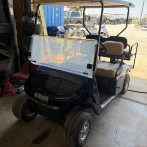 JUST SOLD 7/29/2026 DARK BLUE 2013 EZGO TXT GOLF CART NEW US BATTERIES, IT HAS FUNCTIONING LIGHTS AND BATTERY GAUGE. RUNS/ DRIVES GOOD !